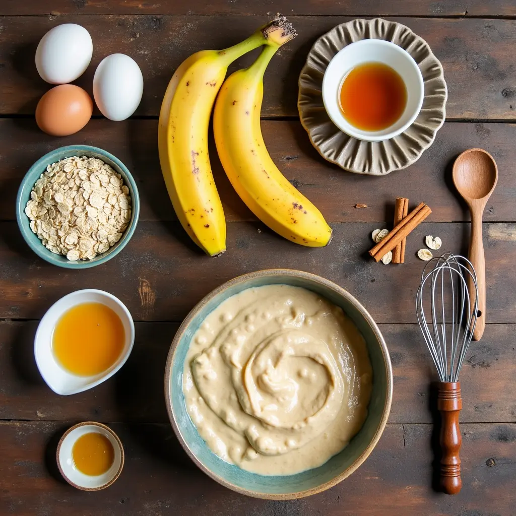 tortitas de avena y platano