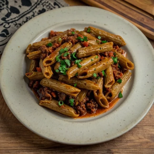 macarrones con carne picada