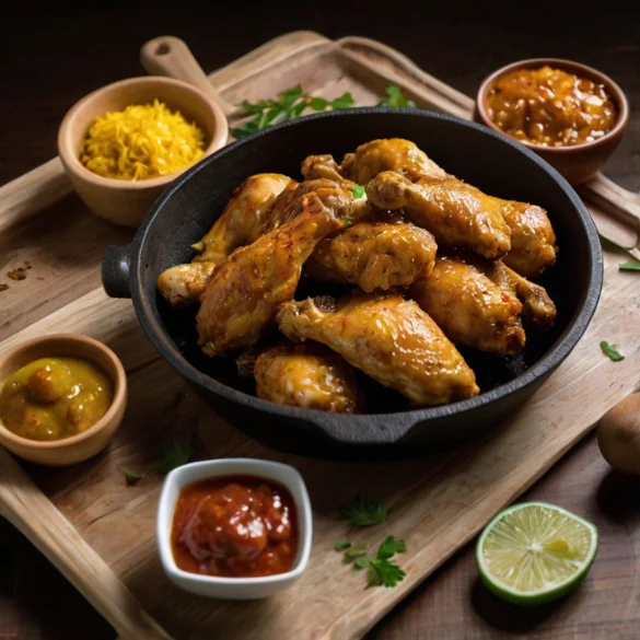 alitas de pollo crujientes al horno