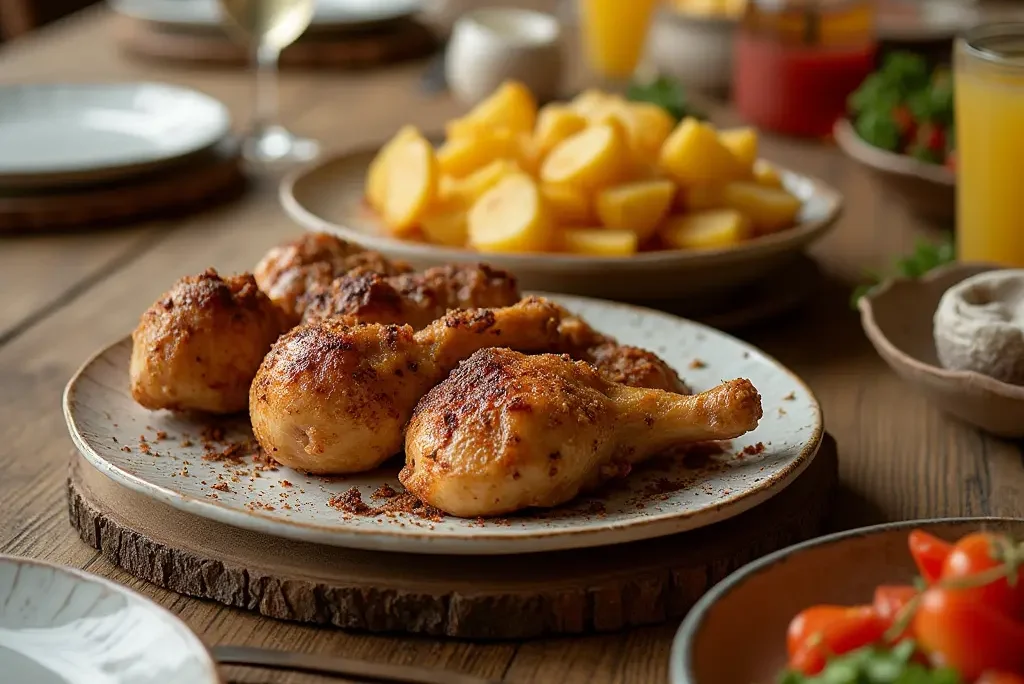 contramuslos de pollo al horno