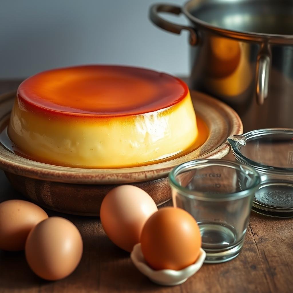 Flan de Huevo Tradicional al Baño María