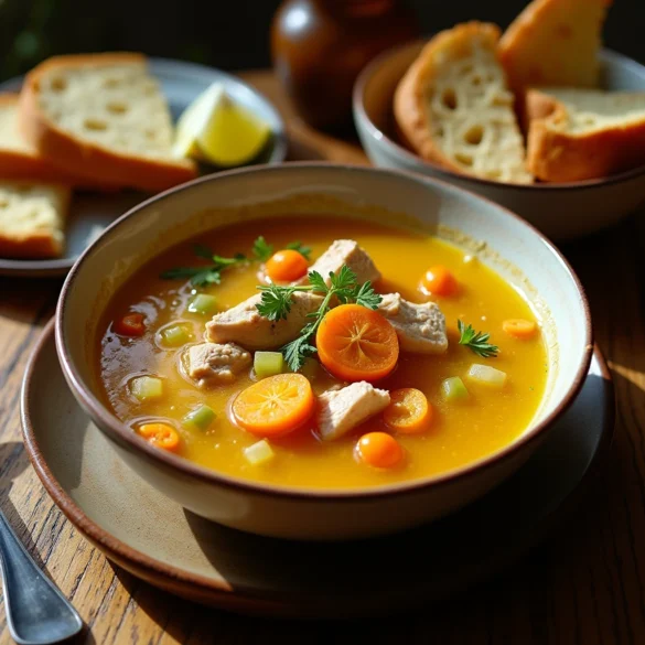 caldo de pollo receta