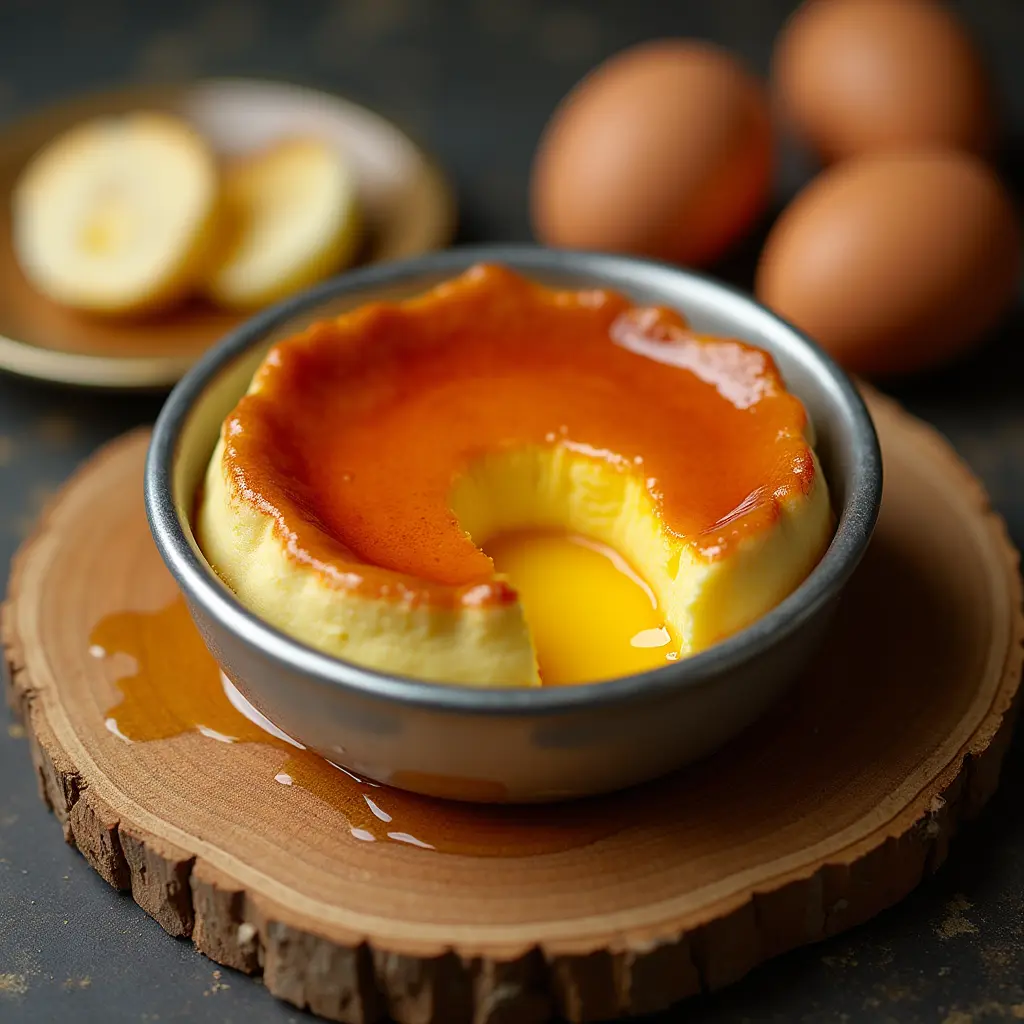 flan de huevo al microondas