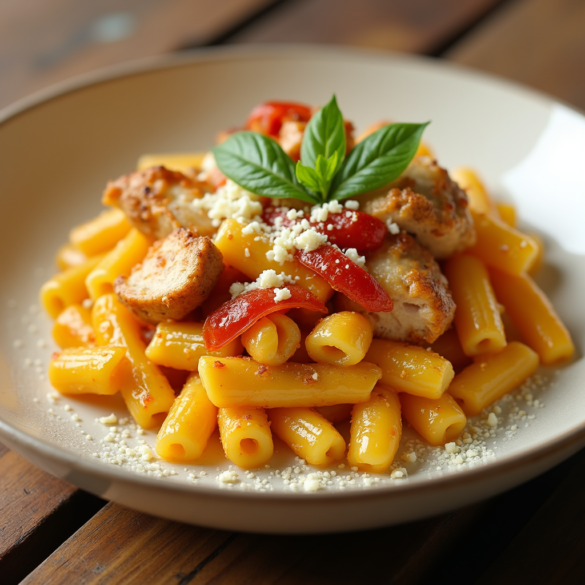 macarrones con pollo
